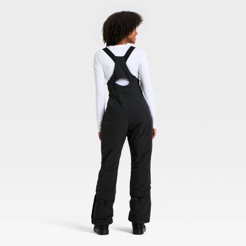 Open Box - All In Motion - Women's Snowsport Waterproof Snow Bib - Black - Picture 2 of 4